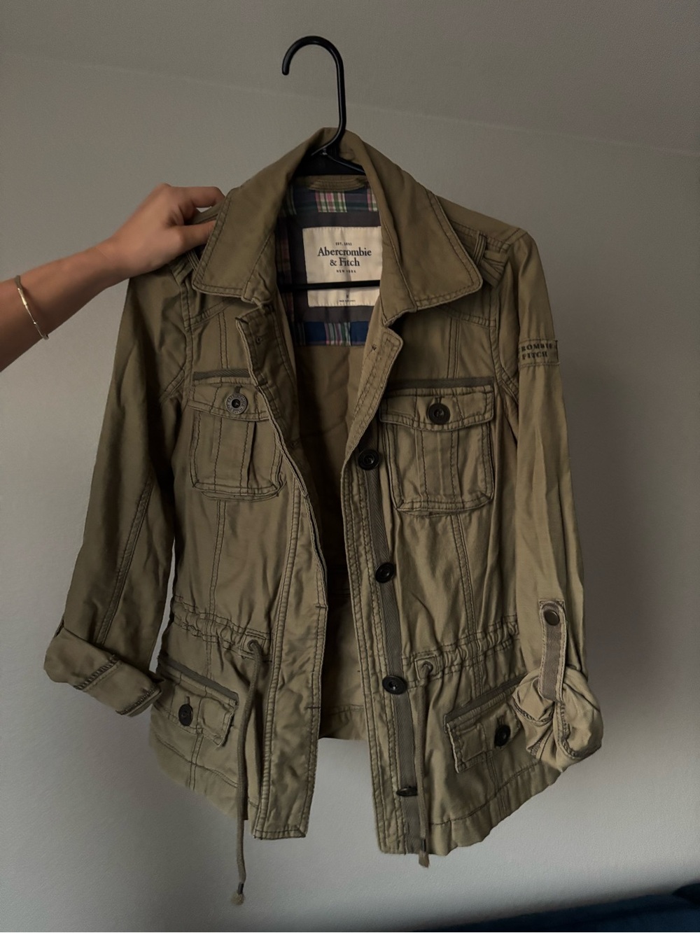 Abercrombie & Fitch Olive Utility Field Jacket